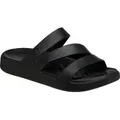 Crocs Sandale Getaway Strappy (leichtes, nahtlos, flexibel) schwarz Damen Badeschuh schwarz 39 EU (W9)