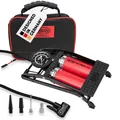 HEYNER® Premium 2-Zylinder Fußpumpe mit Manometer