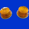 2 Stück Aufbaublinker, Blinker, gelb rund D 80mm Blinkleuchte K 23267 *