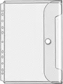 Veloflex® 5342 100 Dokumentenhüllen Serie Crystal - transparent, für A4, Packung