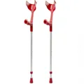 Pulox - Magic-Soft - Unterarmgehstütze mit Soft-Grip - max. 130 kg - Paar (2 Stk.) - Feuerrot
