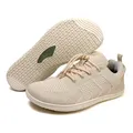 Freiluftkind Das Original Camino – Sportliche Sneaker Barfußschuhe (Beage/Gr. 41) – Unisex Barfußschuh für Bewegung und Dynamik – Mit innovativer und atmungsaktiver Webstruktur