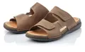 Rieker Herren Echtleder Pantolette braun, Herren:41 EU