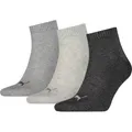 PUMA Plain Quarter-Socken 3er-Pack