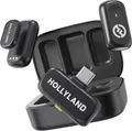 Hollyland Lark A1 Duo USB-C-Mikrofon-System (2 Sender + Empfänger + Ladecase)