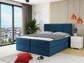 MIRJAN24 Boxspringbett Rebos (Lattenrost, Kopfteil und Matratze + Topper), mit zwei Bettkästen für die Bettwäsche