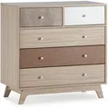 Kommode, Mehrfarbig, Holzwerkstoff, Rechteckig, 80x80x40 cm, Wohnzimmer, Kommoden & Sideboards, Kommoden