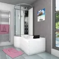 Kombination Badewanne Dusche K50-R02-EC Duschtempel 100x170 cm