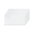 IZODEKOR Styropor Wandverkleidung Natursteinoptik Weiß 50x100x2 cm | Überstreichbar Wandpaneele für DIY-Projekte | Wasserfest | K-1900