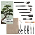 Bonsai WerkzeugSet 13teilig mit praktischem Aufbewahrungsbeutel  Mini Gartenw...