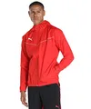 Puma Herren teamRISE All Weather Jacket Trainingsjacke, Red White, 3XL