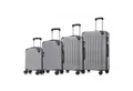 YONSLY Kofferset 4er Set, Reisekoffer Trolley mit 360° Rollen ABS-Hartschalen, 4 Rollen, (4 tlg., Sicherheitsschloss Weichem Gummigriff Handgepäck S/M/L/XL), Leichtes Gepäckset Trolley 4er Koffer Set, Reisekoffer