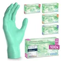ARNOMED Einweghandschuhe Grün 100 Stück/Box, Einmalhandschuhe XS, Nitrilhandschuhe, Handschuhe Einweg puderfrei, latexfreie Gummihandschuhe, Einweghandschuhe in XS, S, M, L & XL verfügbar