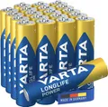 VARTA Batterien AAA, 10+10 (20 Stück), Longlife Power, Alkaline, 1,5V, ideal für