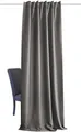 Home Basics Vorhang "ACUSTICO" Gr. 3, grau, 245cm, Multifunktionsband, 135cm