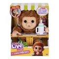 Little Live Pets My Baby Monkey ´Mango´ with Bottle - Cuddly and Soft Interactive Animal Toy playset for Children 4+ - More Than 50 Sounds and Reactions