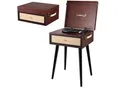 Cyberlux Nostalgie Retro Holz Plattenspieler MP3 USB SD Bluetooth