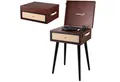 Cyberlux CL-3081 Radioplattenspieler (Riemenantrieb, Bluetooth, Retro Style,FM-Radio,Aux-In, USB/SD Karten Eingang,Bluetooth,DC-Motor)