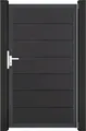 Einzeltor GroJa Solid Grande DIN universal vormontiert ohne Pfosten Rahmen anthrazit 100 x 180 cm anthrazit