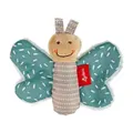 sigikid 43372 - Greifling Schmetterling petrol Yellow, Materialmix, 9 cm, Babysp