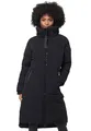 MARIKOO Damen Winterjacke Stepp Winter Jacke gesteppter Wintermantel warm lang Mantel [B949-Benik-Schwarz-Gr.XS]