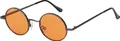 Damen Sonnenbrille Rund Form Designer 80er Modern Urlaub Sommer Strand 30506 Orange