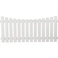 T & J Vorgartenzaun Tiefbogen Lightline Weiß 180 x 80/70 cm