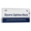 Glycerin Zäpfchen Rösch 3 g gegen Verstopfung · 10 St · PZN 12733110