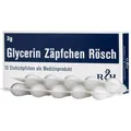 GLYCERIN ZÄPFCHEN Rösch 3 g gegen Verstopfung, 10 Stück PZN 12733110