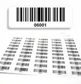 Barcodeetiketten 0600107000 fortlaufend 5stellig DGUV Prüfung Barcode Etikett...