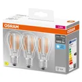 OSRAM LED Lampe BASE Classic 3er-Pack Filament E27 7,5W 1055Lm neutralweiss ...