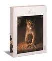 Ulmer Puzzleschmiede - Puzzle Simba“ - Der kleine Löwe als klassisches 1000 Teile Puzzle – Das süße Löwen-Baby möchte als Stammhalter in große Fußstapfen treten - Sympathisches Tierkinder-Motiv
