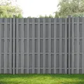 WPC Gartenzaun 185x193 cm Grau