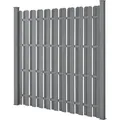 WPC Gartenzaun Sichtschutz Windschutz Lamellenzaun Zaun 180x180cm Grau [neu.holz] - Grau