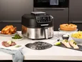 2in1 Heißluftfritteuse & Grill 5,6Ltr. mit Bratenthermometer - Fritöse ohne Öl