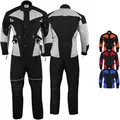 German Wear 2-teiler Motorradkombi Cordura Textilien Motorradjacke + Motorradhose (Grau/Schwarz, 48)