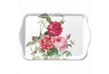 Ambiente Luxury Paper Products Dekotablett, Tablett Melamin 21x13cm mit Rosen Motiv Weiß / Rot