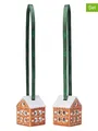 Rosendahl 2er-Set: Dekohänger ''Gingerbread Juleophæng'' in Hellbraun - (H)5 cm, braun, Damen