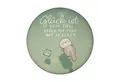 speecheese Magnet Otter und Frosch Magnet rund mit Spruch Glück ist Lebensart kein Ziel