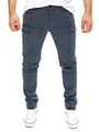Yazubi Jayden - Herren Cargo Chino Hose - Slim Fit Cargohosen Für Männer - Baumwoll Herrenhosen, Grau (Turbulence 194215), W36/L30