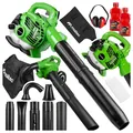 Benzin Laubsauger Laubbläser Gartenstaubsauger mit Häcksler Motor 2-Takt 26cc