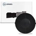 AllSpares Aktivkohlefilter für Dunstabzugshauben geeignet für AEG-Electrolux - Silber/Schwarz