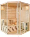 Sanotechnik Sauna TALLINN, BxTxH: 150 x 150 x 200 cm, für 3 Personen