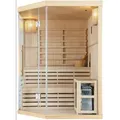 Sauna TALLINN für 3 Personen, HEMLOCK, 150x150x200 cm, 6 kW Ofenleistung