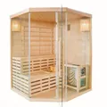 Sanotechnik TALLINN Sauna 3 Personen Hemlock Ofen 150x150x200 cm