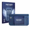 Savvies 6 Stück Schutzfolie für Nintendo New 3DS XL (Unteres Display) Displayschutz-Folie Ultra-Transparent