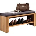 Livetastic Garderobenbank, Grau, Buche, Holz, Textil, Kernbuche, teilmassiv, 1-Sitzer, Füllung: Schaumstoff, 90x40x38 cm, Abstellfläche, Garderobe, Garderobenbänke, Schuhbänke