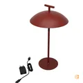 Kartell Tischleuchte Lampe Mini Geen-A LED Akku mobil Leuchte rot USB-Kabel Netz