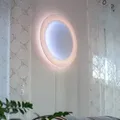 Wandleuchte Ingo Maurer, MOODMOON, dimmbar, Weiß, für Wohnzimmer, Papier / Karton, Design