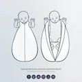 Julius Zöllner Jersey Schlafsack - Little Bow (74 cm, 2.5 TOG, Ganzjahr) (9062465550)